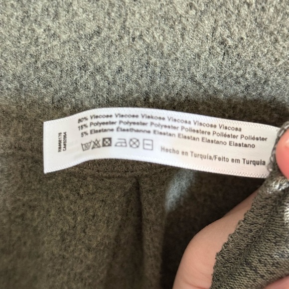 Anthropologie • Saturday Sunday Olive Green Soft Cozy Cardigan XS Pockets - Picture 9 of 9